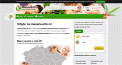 Desktop Screenshot of masaze-info.cz