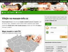 Tablet Screenshot of masaze-info.cz